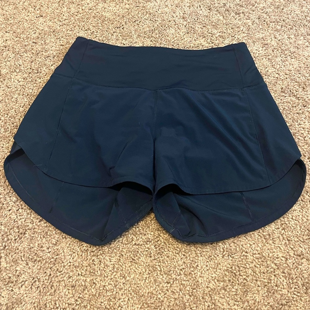 Lululemon Navy Speed Up Shorts